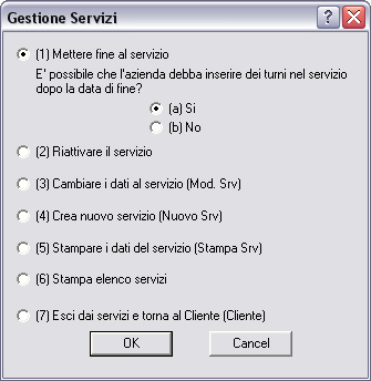 Gestione Servizi